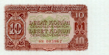 10 korun   1953   front